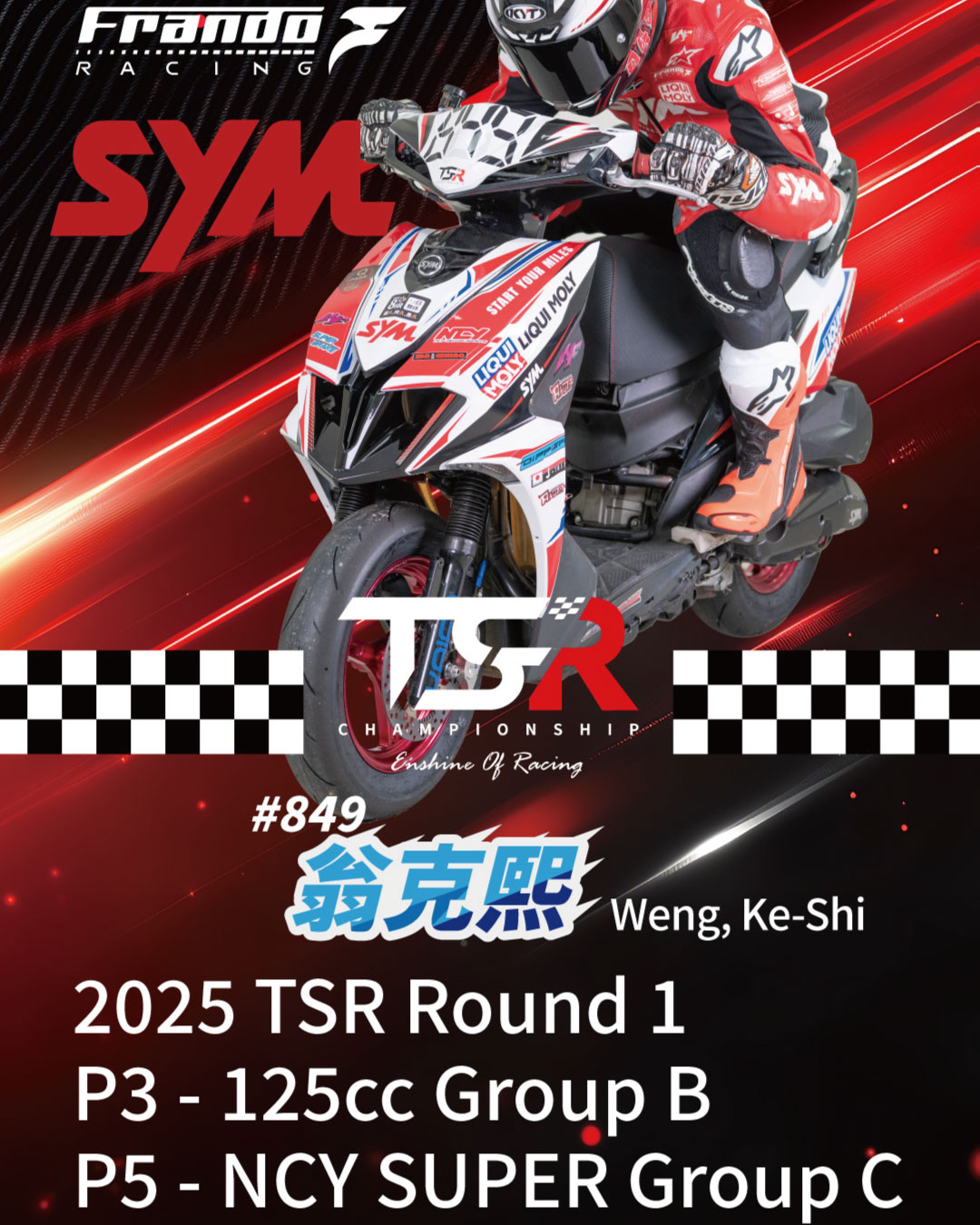 2025 TSR第一站，翁克熙，徐敬钧三奖凯旋！