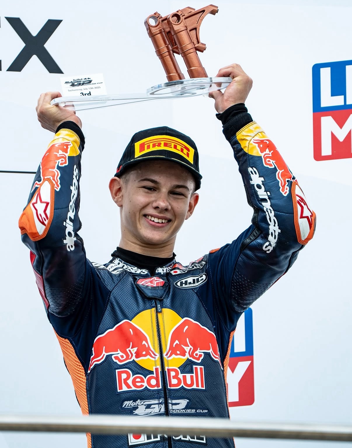 首登红牛MotoGP新秀杯颁奖台！恭喜！